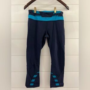 Lululemon Run Inspire II Crop Leggings Women's 6 Multicolored EUC